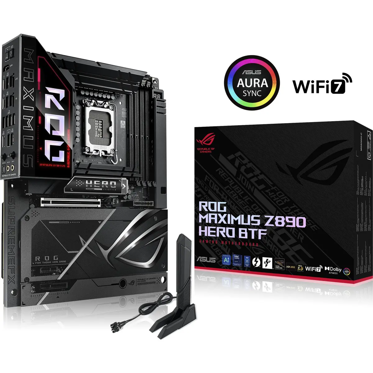 Asus Rog Maximus Z890 Hero Btf Socket 1851 Moederbord (Zwart, Raid, 5 Gb-Lan, Wi-Fi 7, Bt, Sound, Atx) 1