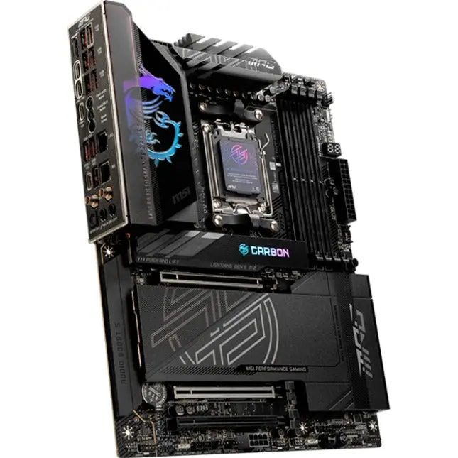 Msi Mpg X870e Carbon Wifi Socket Am5 Moederbord (Raid, 5Gb-Lan, 2,5Gb-Lan, Wi-Fi 7, Bt, Sound, Atx) 2