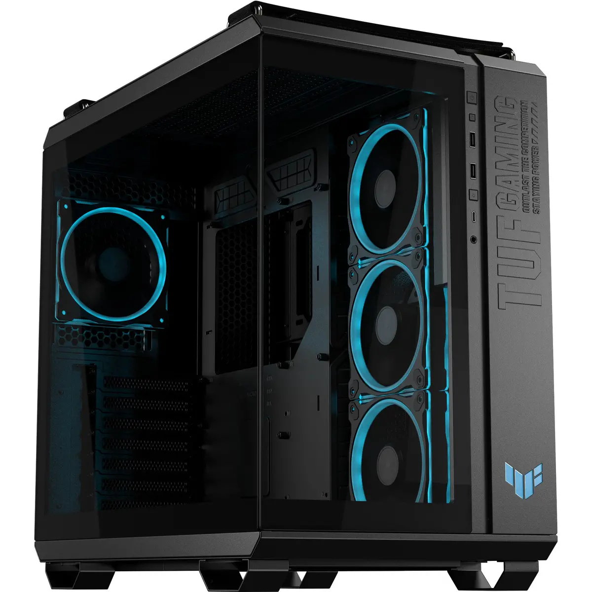 Asus Tuf Gaming Gt502 Horizon Argb Midi Tower Behuizing (Zwart | 3X Usb-A | 1X Usb-C | Tempered Glass) 1