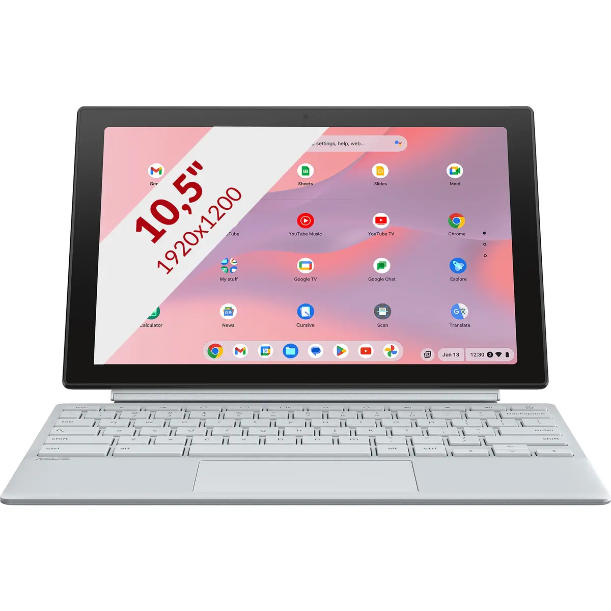 Asus Chromebook Cm30 Detachable Cl3001dm2a-R70267 10.5 2-In-1 Laptop (Zilver | Kompanio 520 | Mali-G52 2Ee Mc2 | 8 Gb | 64 Gb Emmc) 1