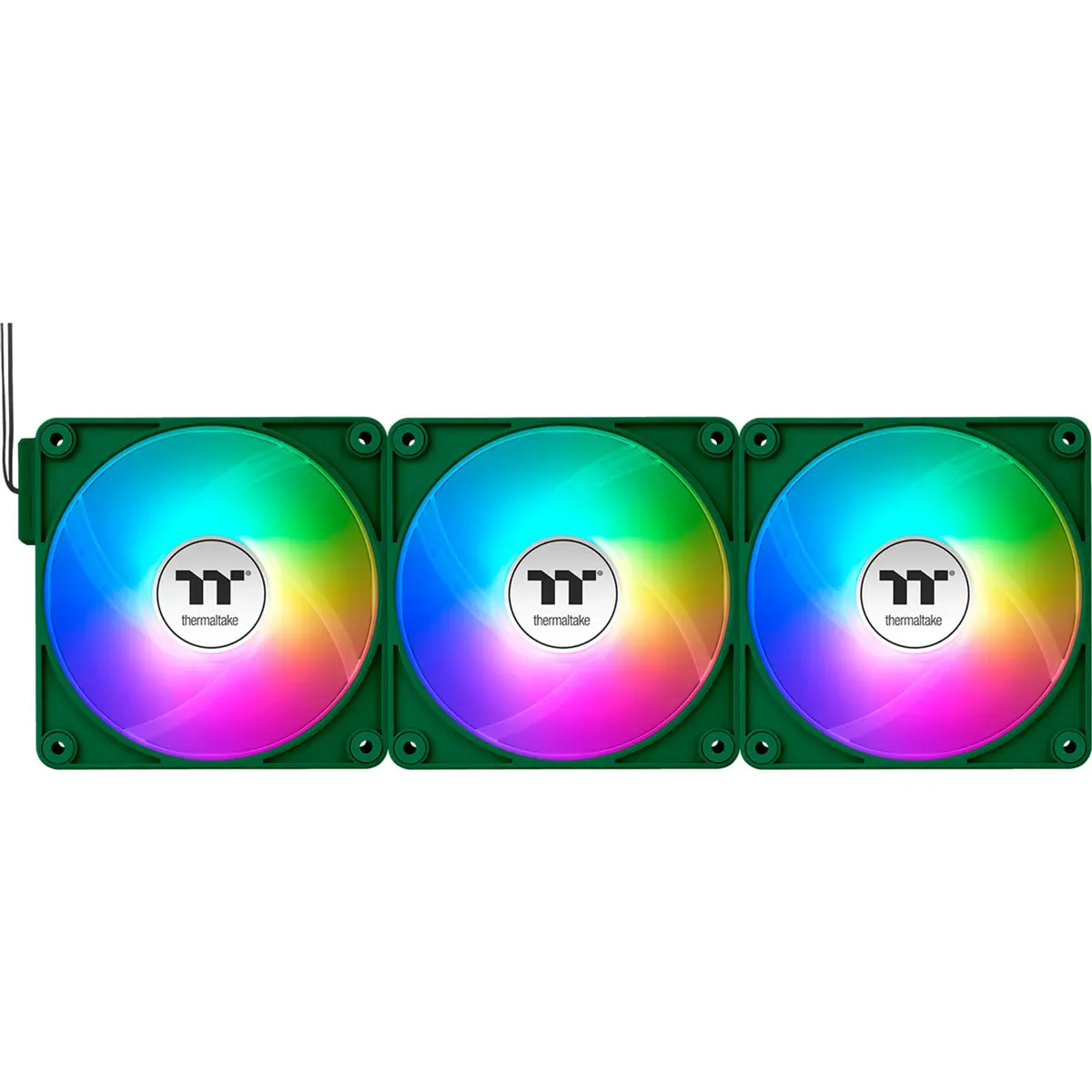Thermaltake Ct120 Ex Argb Sync Pc Cooling Fan Racing Green (3-Fan Pack) Case Fans (Groen, 3 Stuks, 120 X 120 X 25 Mm, Pwm) 1