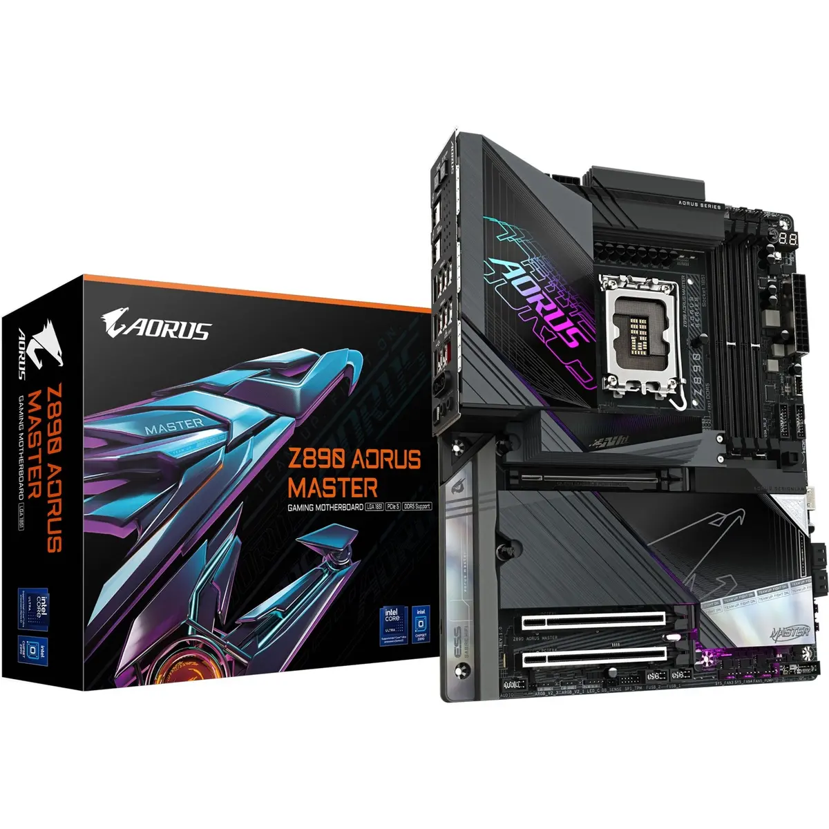 Gigabyte Z890 Aorus Master Socket 1851 Moederbord (Raid, 10Gb-Lan, Wi-Fi 7, Bt, Sound, Atx) 1