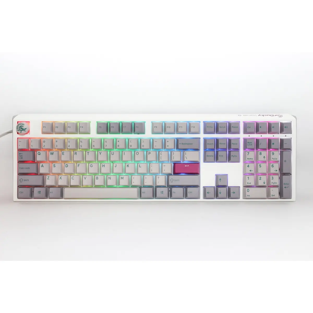 Ducky One 3 Mist Grey, Toetsenbord (Lichtgrijs, Us Lay-Out, Cherry Mx Red, Rgb Led, Double-Shot Pbt, Hot-Swappable, Quack Mechanics) 1