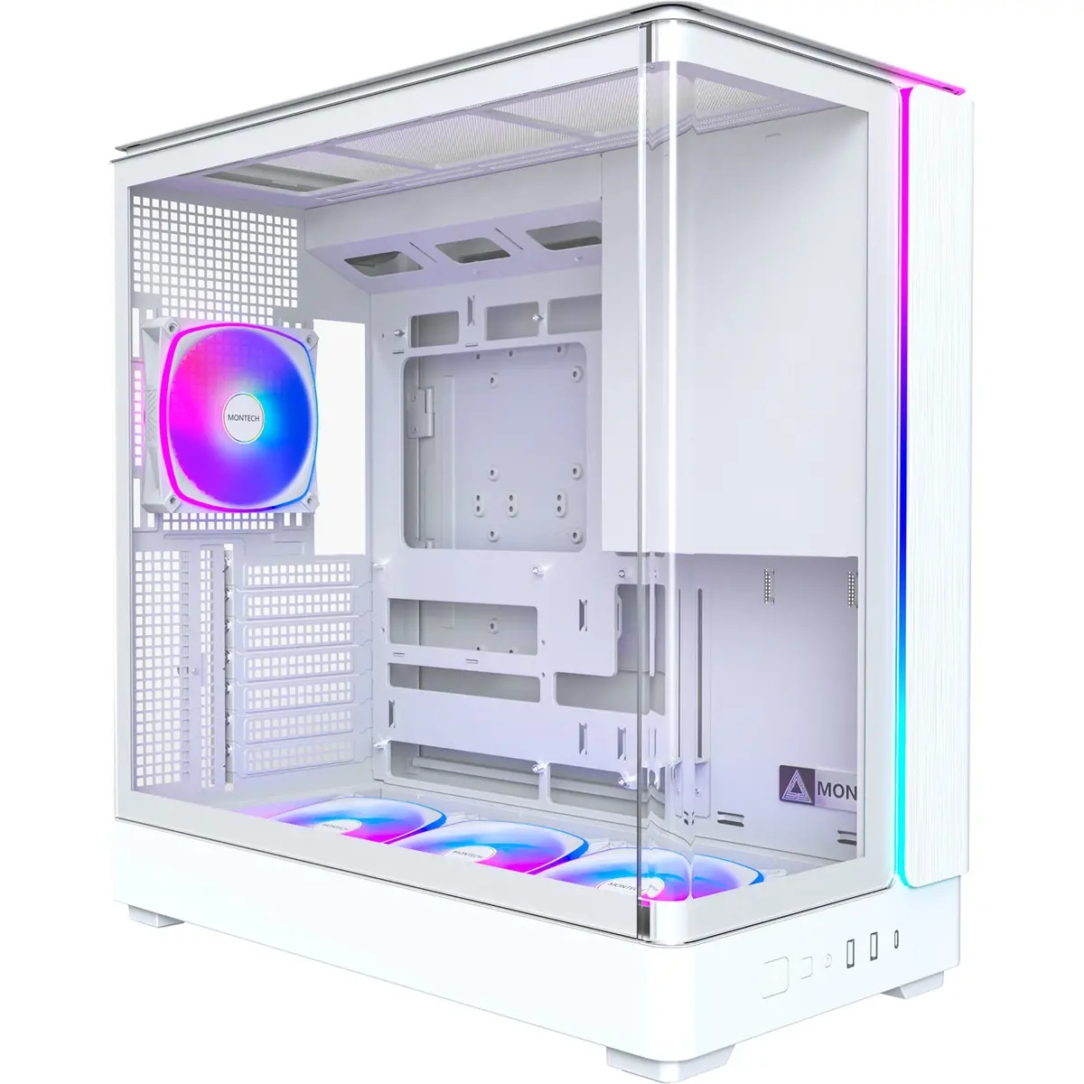 Montech King 45 Pro Midi Tower Behuizing (Wit | 2X Usb-A | 1X Usb-C | Rgb | Window) 1