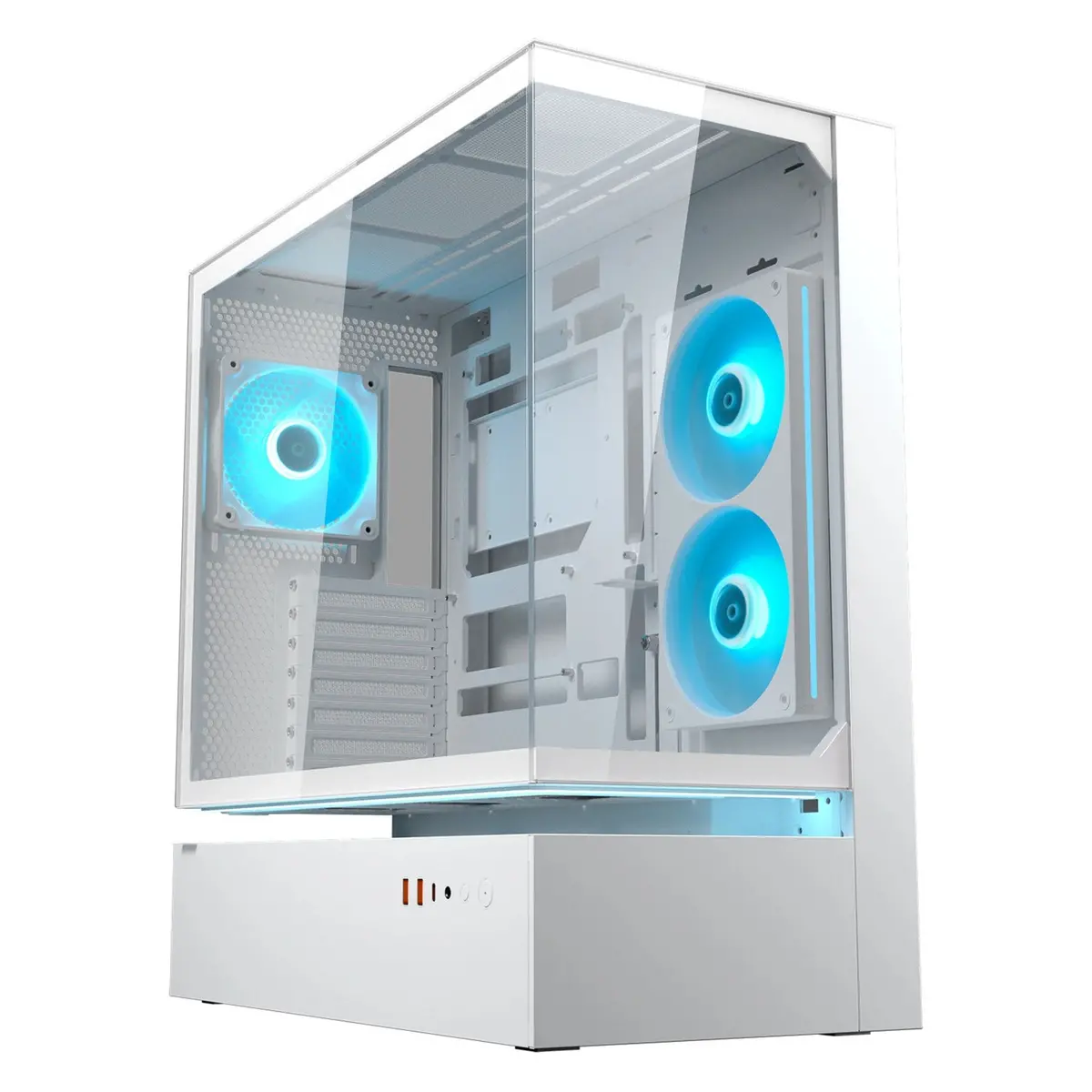 Cougar Cfv235 Midi Tower Behuizing (Wit | 2X Usb-A | 1X Usb-C | Rgb | Tempered Glass) 1