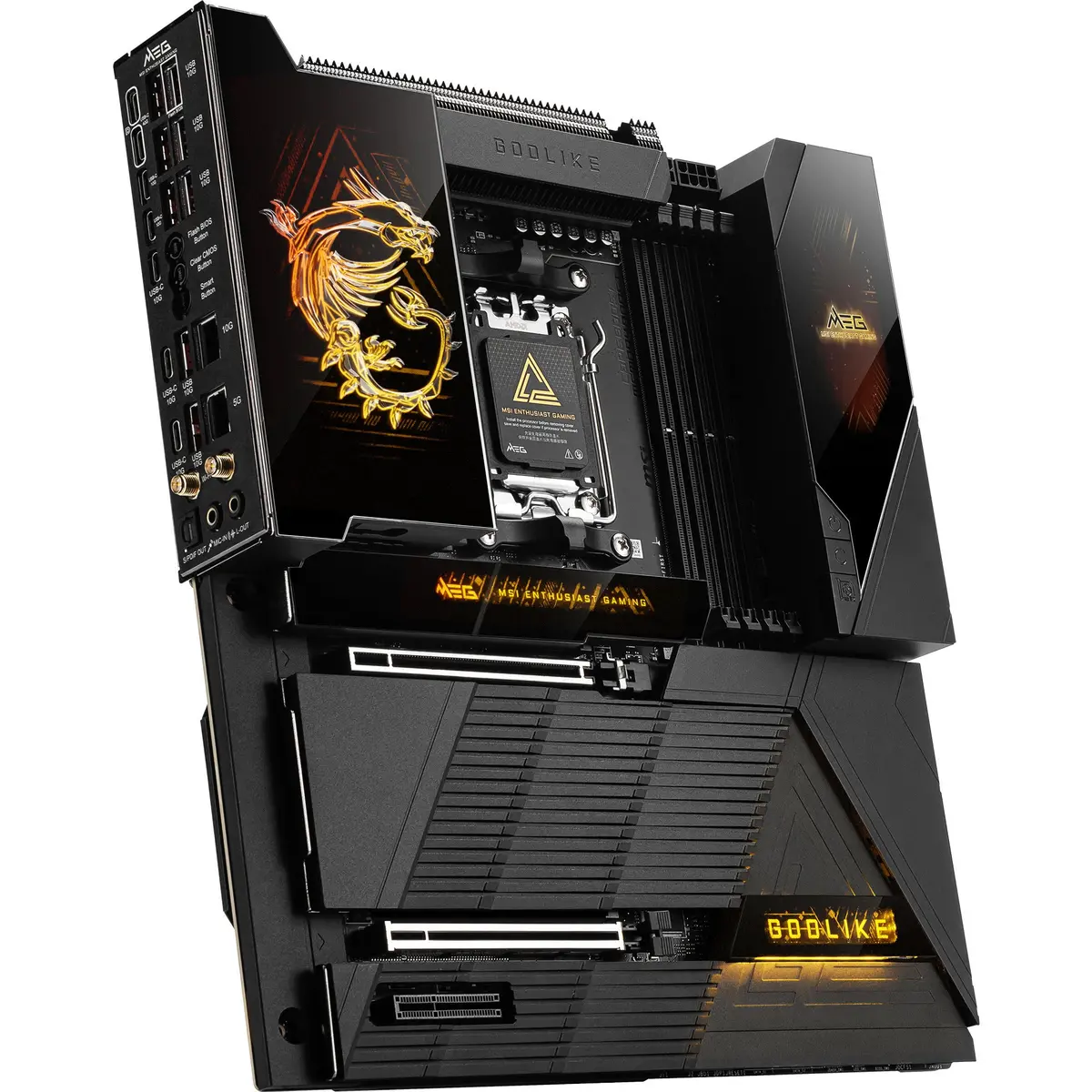 Msi Meg X870e Godlike Socket Am5 Moederbord (5Gb-Lan, 10Gb-Lan, Wlan, Bt, Sound, Atx) 1