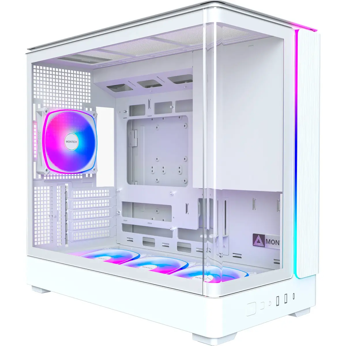 Montech King 15 Pro Midi Tower Behuizing (Wit | 2X Usb-A | 1X Usb-C | Rgb | Window) 1