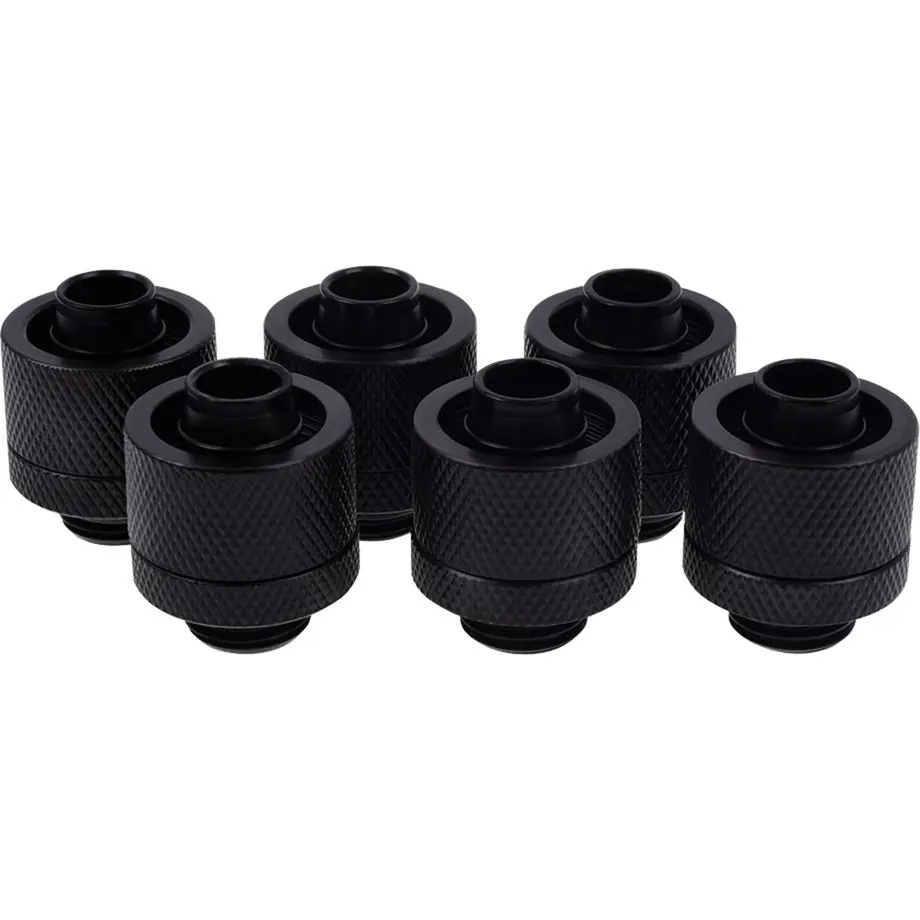 Alphacool Eiszapfen 16 10Mm Compression Fitting Verbinding (Zwart, 6 Stuks) 1