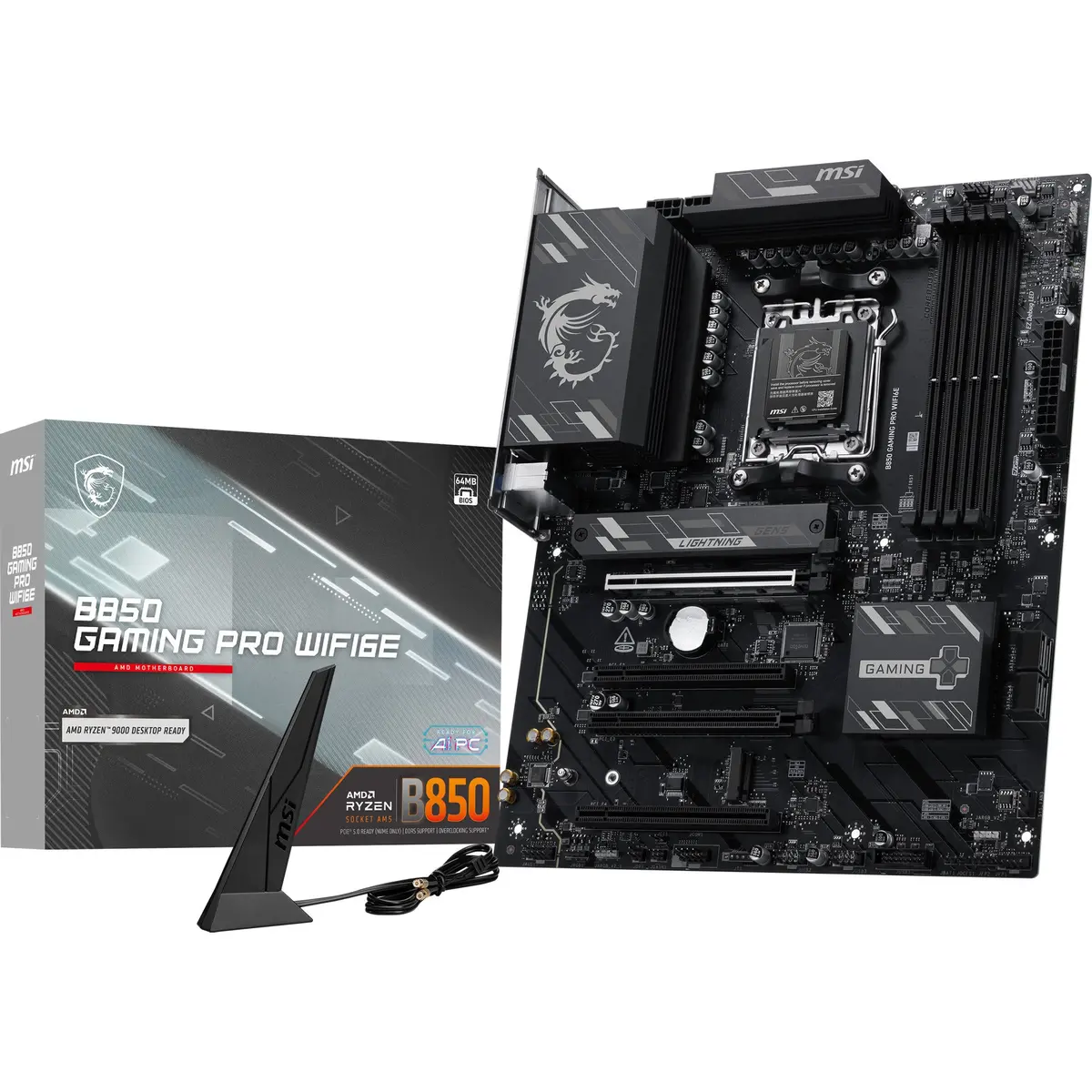 Msi B850 Gaming Pro Wifi6e Socket Am5 Moederbord (Zwart, Raid, 2.5Gb-Lan, Wi-Fi 6E, Bt, Sound, Atx) 1