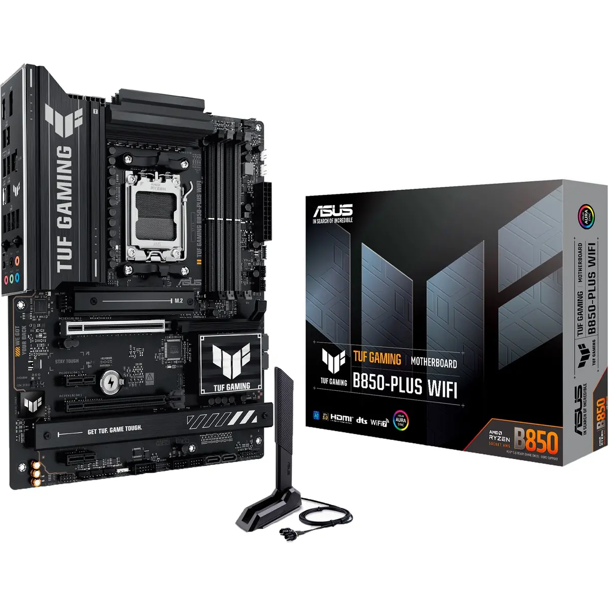 Asus Tuf Gaming B850-Plus Wifi Socket Am5 Moederbord (Raid, 2.5Gb-Lan, Wi-Fi 7, Bt, Sound, Atx) 1
