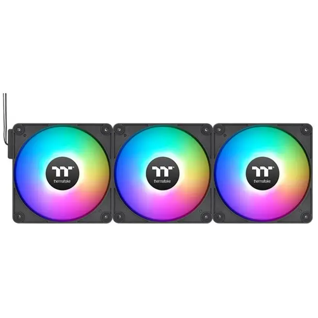 Thermaltake Ct120 Ex Argb Sync Pc Cooling Fan (3-Fan Pack) Case Fans (Zwart, 3 Stuks, 120 X 120 X 25 Mm, Pwm) 1