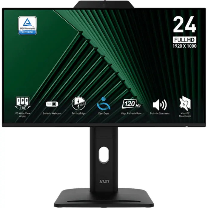 Msi Pro Mp242pmg 23.8 Monitor (Zwart, Hdmi, Displayport, Vga, 2X Usb-A, Usb-B, 120 Hz) 1