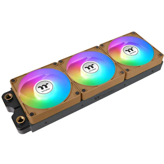 Thermaltake Ct120 Ex Reverse Argb Sync Pc Cooling Fan Gravel Sand (3-Fan Pack) Case Fans (Lichtbruin, 3 Stuks, 120 X 120 X 25 Mm, Pwm) 1