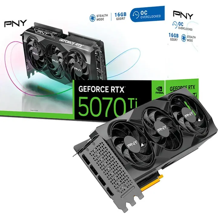 Pny Geforce Rtx 5070 Ti Oc Grafische Kaart (Dlss 4, 3X Displayport, 1X Hdmi) 1