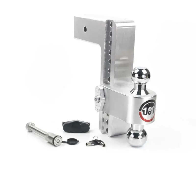 Weigh Safe 180 Hitch 10In Drop Hitch & 3In Shank (10K/21K Gtwr) W/Ws05 - Aluminum 1