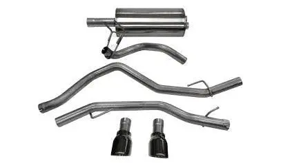 Corsa 14405Blk 3" Dual Rear Exit Sport Catback Exhaust System With 4.5" Black Tips (2009-2019 Ram 1500) 1