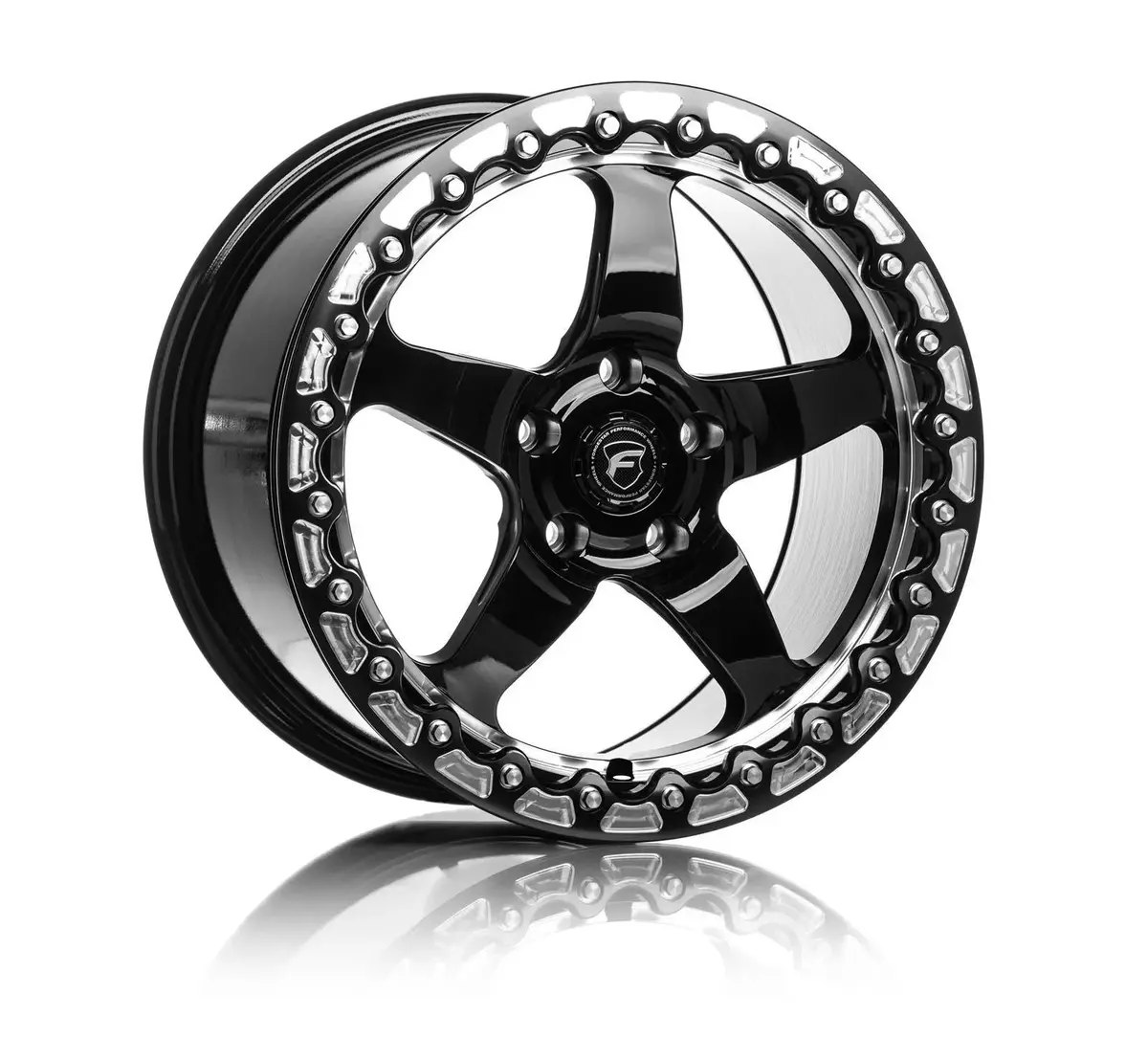 Forgestar D5 Drag Beadlock Gloss Black 4