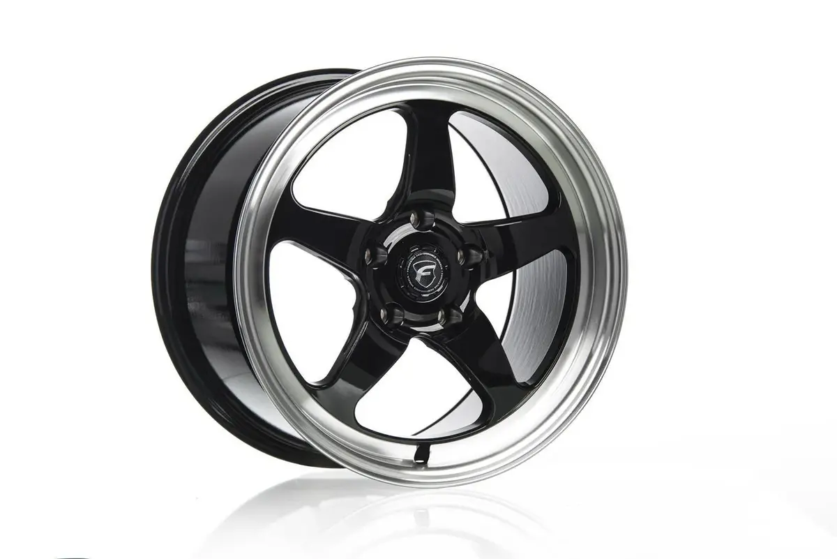 Forgestar D5 Drag Gloss Black Machined Wheels 2