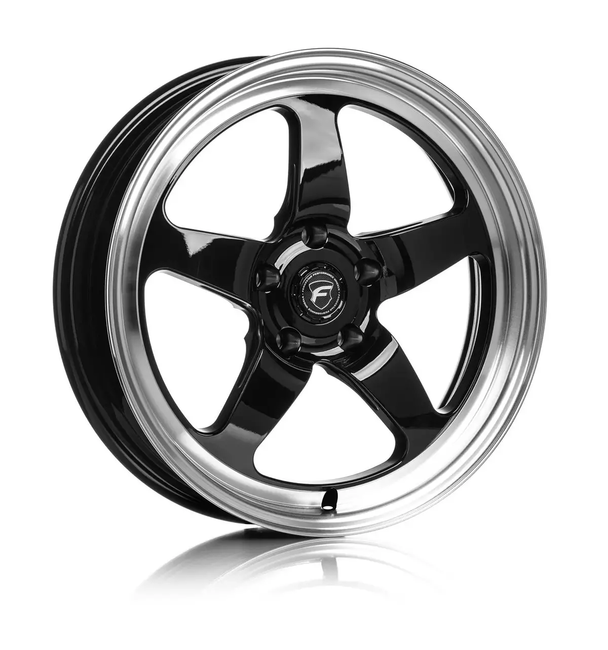 Forgestar D5 Drag Gloss Black Machined Wheels 2