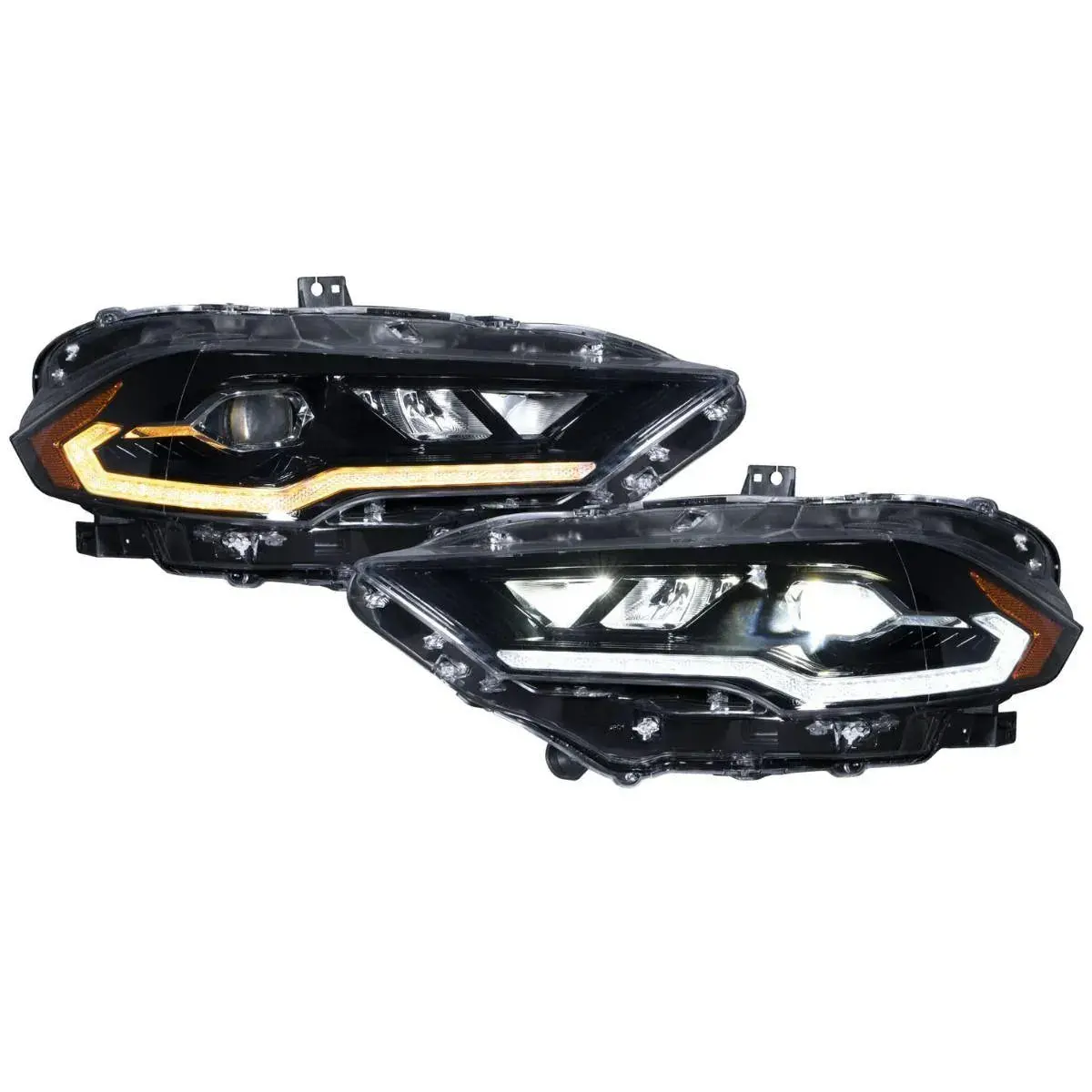 2018-2023 Ford Mustang Led Headlights Pair Form Lighting - Fl0009 2