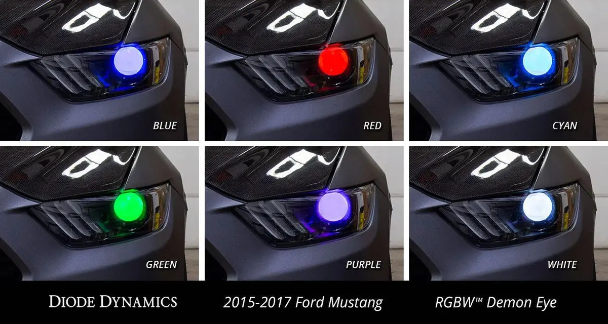Diode Dynamics Multicolor Demon Eye Kit For 2015-2017 Ford Mustang 2