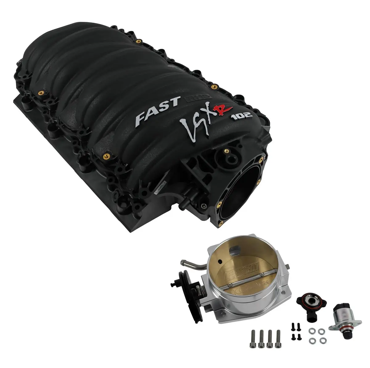 Fast Lsxr Manifold 102Mm Ls1/2/6 Intake Manifold Kit - Black 1