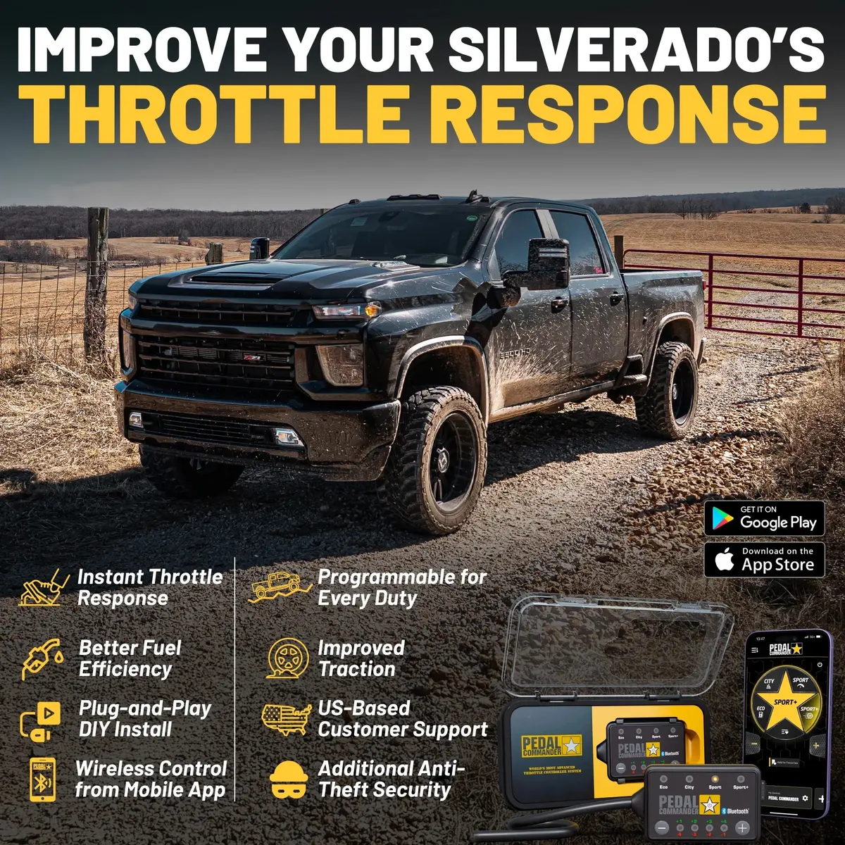 Pedal Commander For Chevrolet Silverado 3500 3