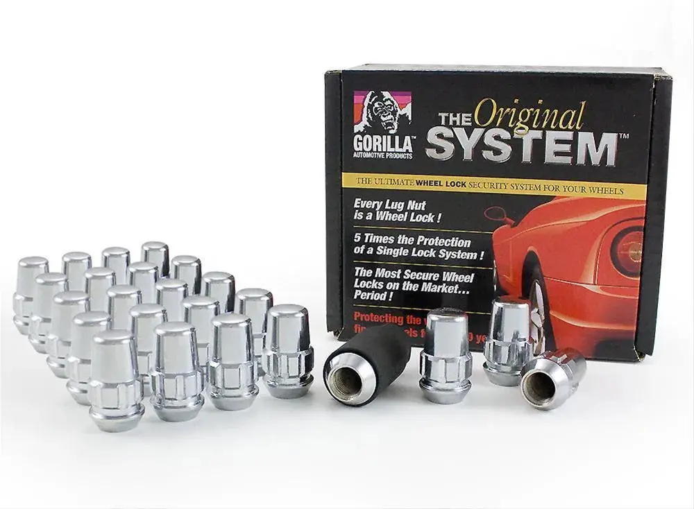 Gorilla Wheel Lock Systems 14Mm X 1.5 (Mopar Thread Pitch) Set Of 24 Chrome 1