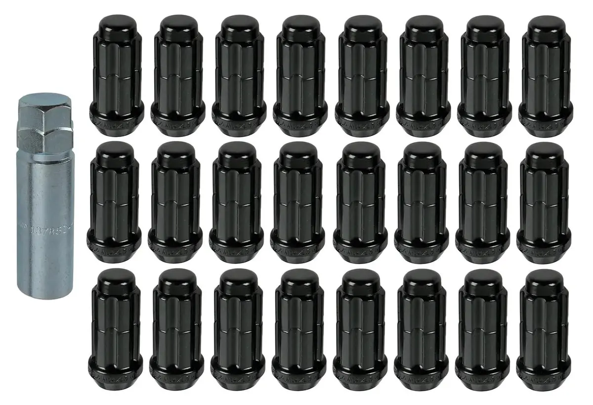 Gorilla Automotive 24-Piece 14Mmx1.50 Duplex Spline Lug Nut Kit (Black) - K6ts-14150Bgr 2