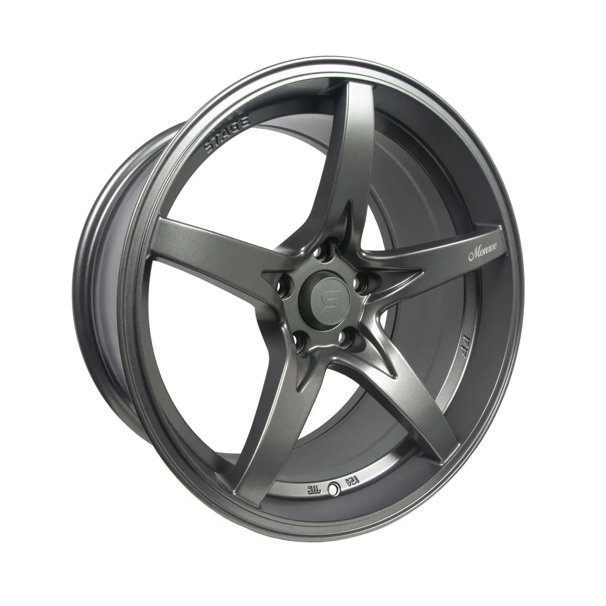 Stage Wheels Monroe 18X9 +22Mm 5X120 Cb: 74.1 Color: Matte Gun Metal 1