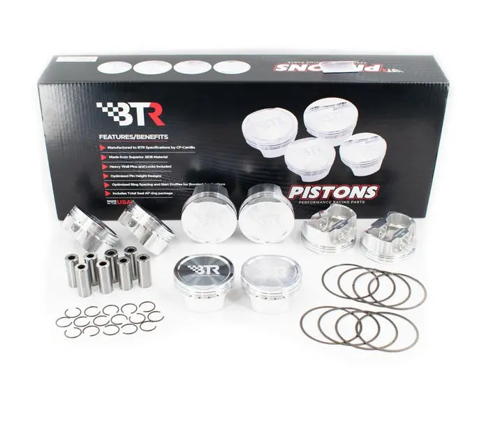 Btr Cp Piston & Ring Set - Gen Iii Hemi - 4.090" Bore - 4.050" Stroke - 6.125" Rod - 12Cc Dish 1