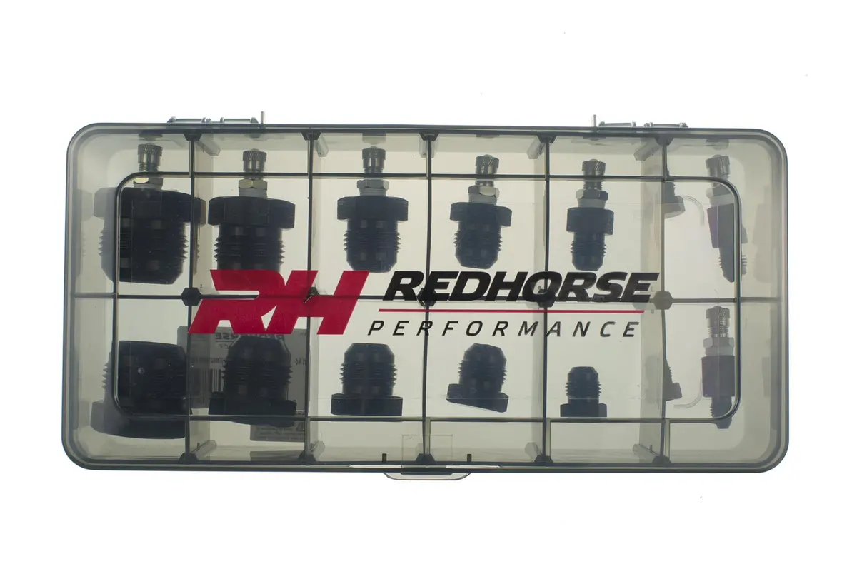 Red Horse Performance An Hose Assembly Pressure Test Kit-Black 1