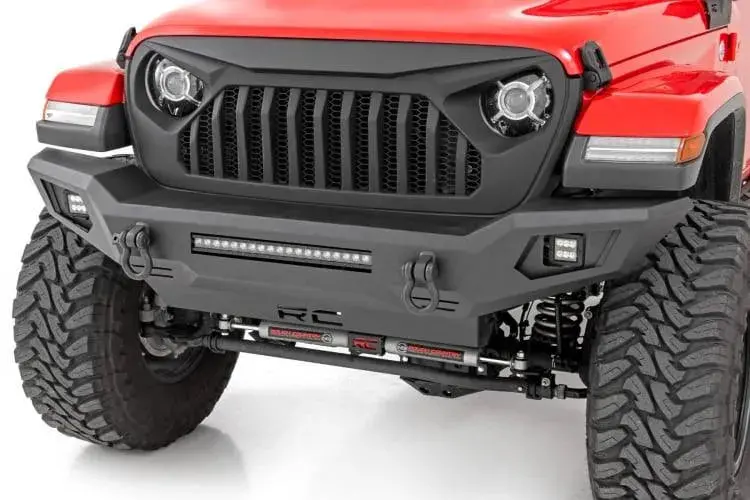 Rough Country Front Bumper W / Skid Plate | Jeep Gladiator Jt/Wrangler Jk & Jl 1