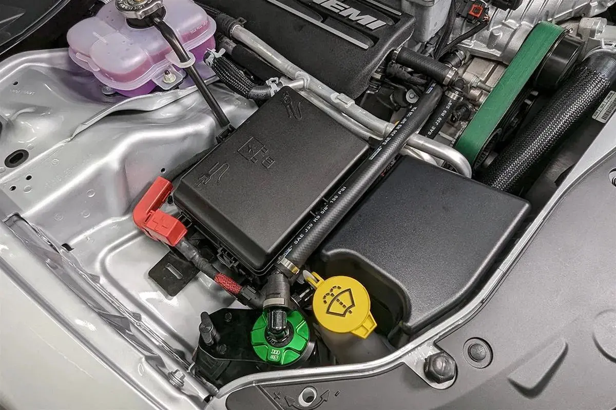 Improved Racing Ccs Oil Catch Can Kit 15-23 Dodge Charger/Challenger 6.2L Hellcat 1