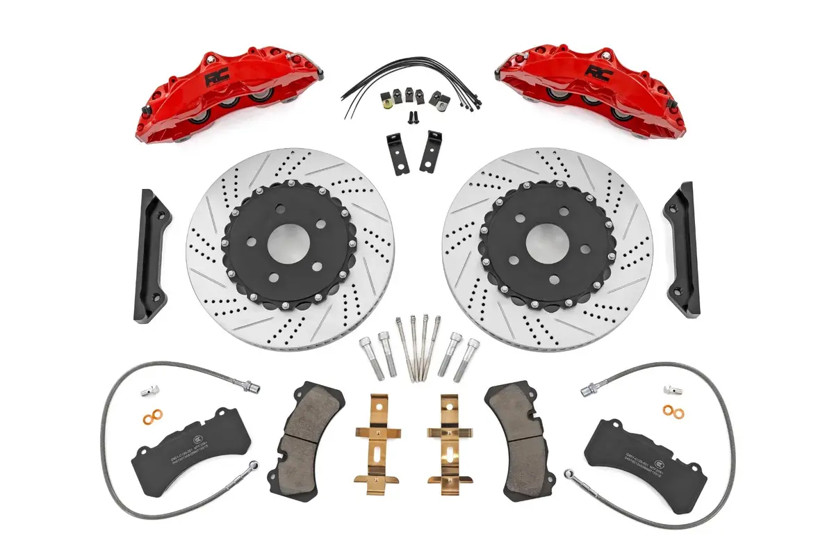 Rough Country Performance Brake System Front | Jeep Wrangler Jk/Wrangler Unlimited (07-18) 1