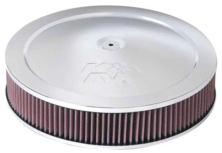 K&N Chrome Air Cleaner Assembly - 14" X 3", High-Flow Filter, Kn60-1280 1