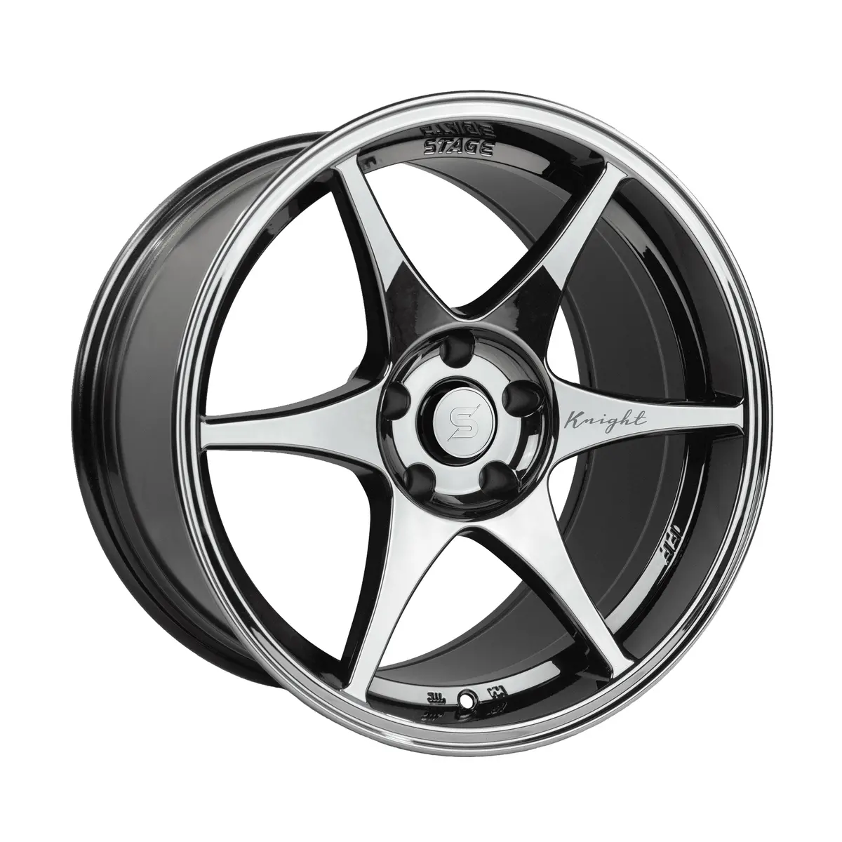Stage Wheels Knight 18X9.5 +35Mm 5X114.3 Cb: 73.1 Color: Black Chrome 1