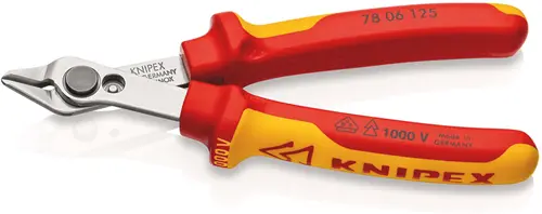Knipex Electronic Super Knips® Vde | 125 Mm Lengte | Geïsoleerd | Meer-Componentengrepen | Vde-Getest - 78 06 125 Sb 1