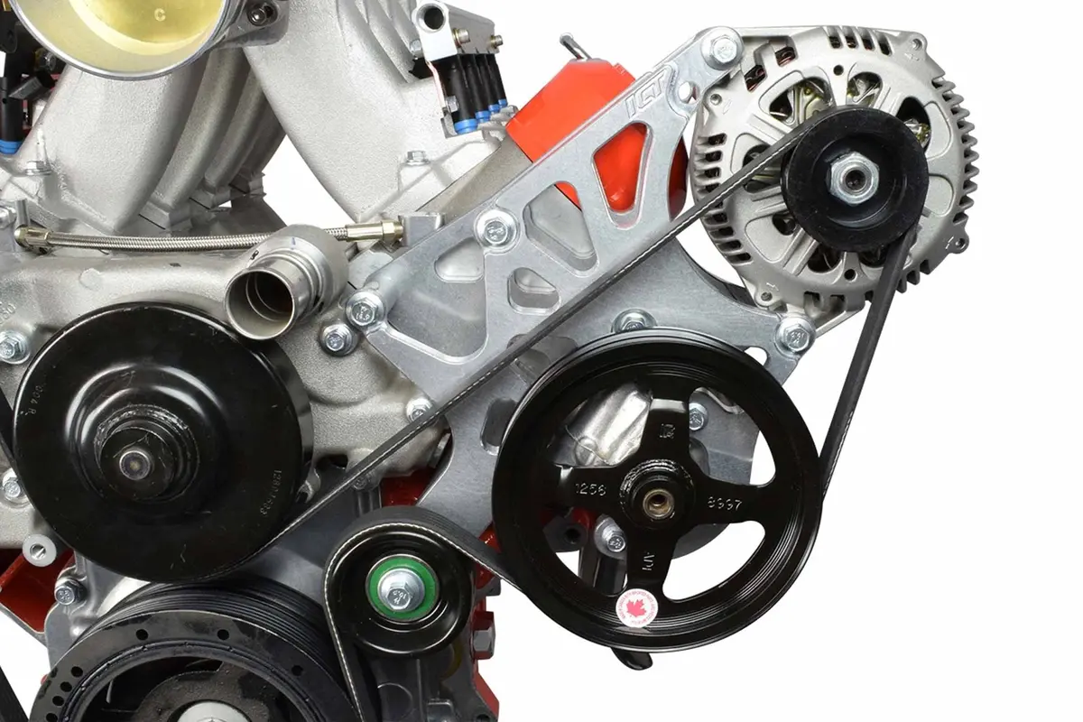 Ict Billet Ls Truck Oem Location Alternator / Power Steering Bracket Lq4 Lq9 4.8L 5.3L 6.0L 1