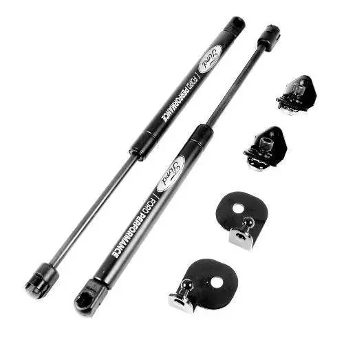 2015-2024 Mustang Ford Performance Hood Strut Kit With Laser Engraved Ford Performance Logo 1