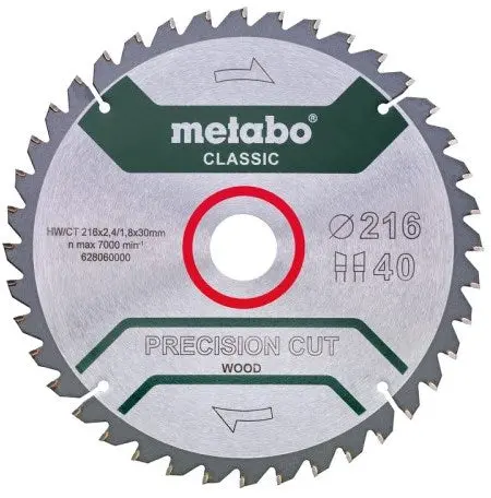 Metabo Accessoires Cirkelzaagblad | Precision Cut Classic | 305X30mm | Z56 Wz 5° Neg B - 628657000 1