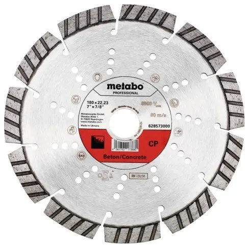 Metabo Accessoires Diamant Slijpschijf | Ø 180X22,23Mm | Cp | Beton Professional - 628573000 1