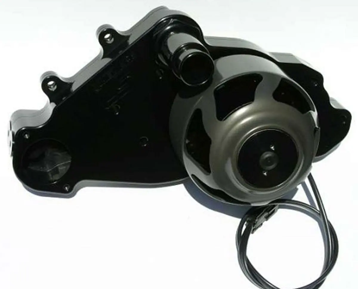 High-Flow Electric Water Pump For Gm Ls Engines – Idler-Style Mount, Matte Black Finish (Mzw) 1
