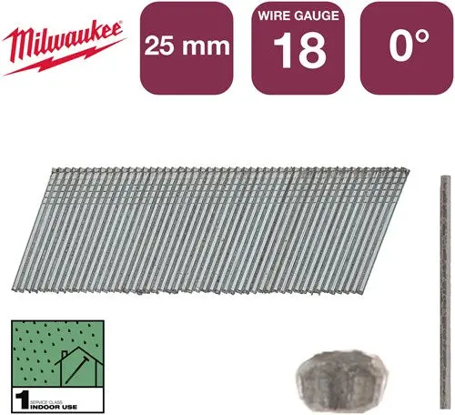 Milwaukee Accessoires Nagels Brad 18G 25Mm Rc G Sc1 | 5.000 Stuks - 4932492551 1