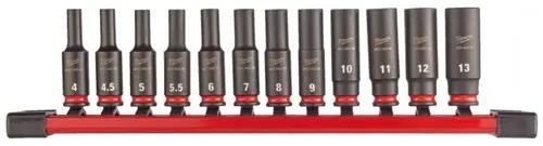 Milwaukee Accessoires ¼ | Shockwave | Slagdoppenset | (12 Stuks) - 4932480453 1