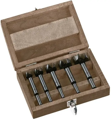 Milwaukee Accessoires Set Speedboren In Houten Kistje (5-Delig) - 4932373379 1