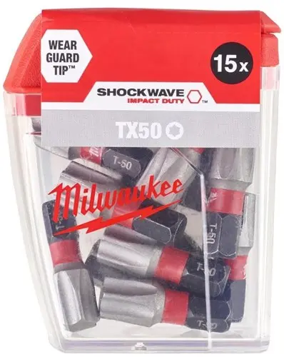 Milwaukee Accessoires Shockwave Gen Ii Tx50 25Mm 25Stuks - 4932430892 - 4932430892 1