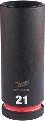 Milwaukee Accessoires Shockwave Krachtdop 1 2 Lang 21 Mm | 1 Stuk - 4932480339 1