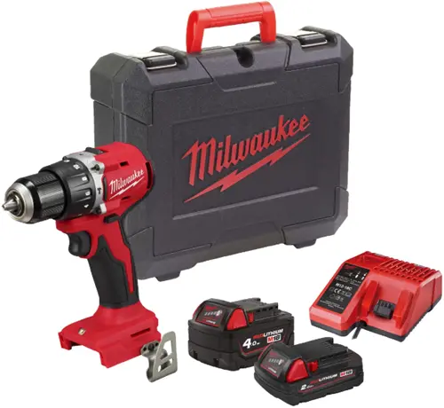 Milwaukee M18 Blpdrc-422C M18 Klopboormachine 60Nm Compact Brushless, 1 X 4,0 Ah 1X 2,0Ah - 4933492825 1