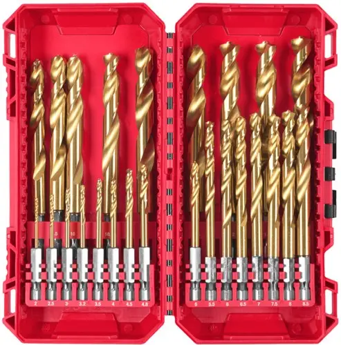 Milwaukee Accessoires Milwaukee Metaalborenset | Shockwave Red Hex |Packout Ready Box | Hss-G - 4932500420 1